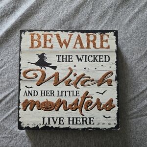 Halloween Witch Wall Sign